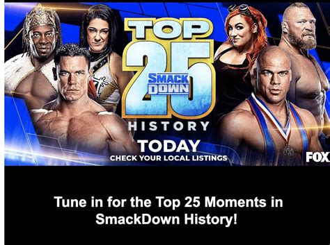 Peacockery Pick: The Top 25 Moments in WWE SmackDown History - Scott's ...