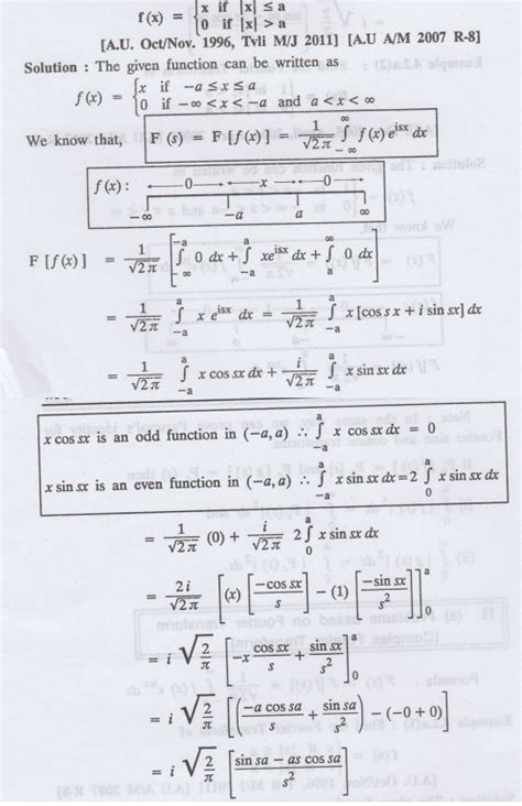 Problems based on Fourier Transform [Complex Fourier Transform] - Examples