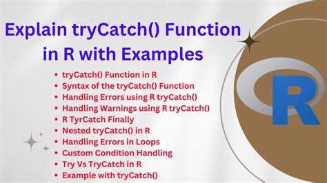 Explain Trycatch Function In R With Examples Spark By Examples