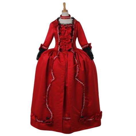 Cosplaydiy Womens Red Wedding Dress Rococo Ball Medieval Renaissance