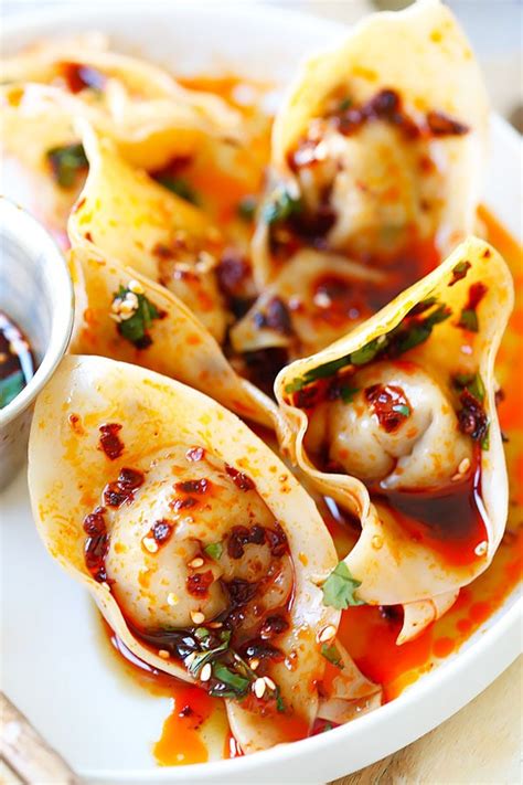 Sichuan Red Oil Wontons Easy Delicious Recipes