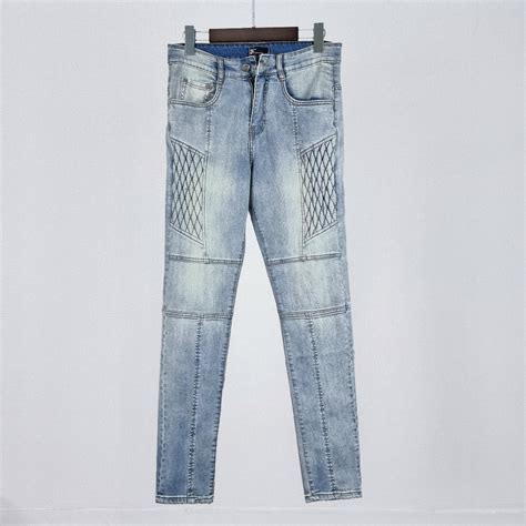 Qu N Skinny Jeans Classic Biker Form Nam Faza Streetwear M U Xanh Wash