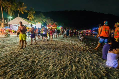 Full Moon Party At Koh Phangan Editorial Stock Image Image Of Land