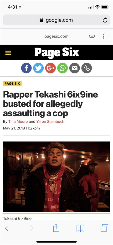 6ix9ine arrested in brooklyn