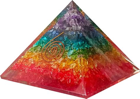 Amazon Orgone Crystal Pyramid Natural Lapis Lazuli Healing