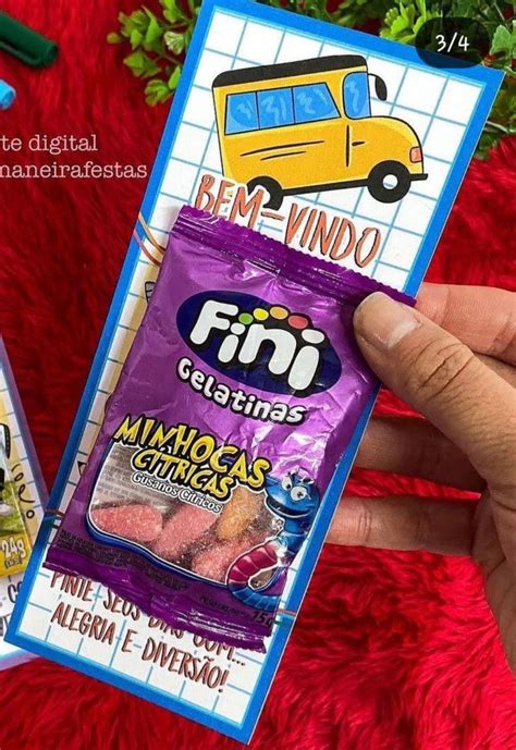 Cartão Mini Fini Volta as Aulas Elo7 Produtos Especiais