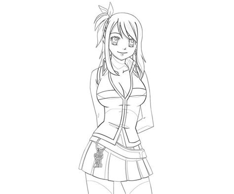 Image Result For Fairy Tail Lucy Coloring Coloriage Fairy Tail Art