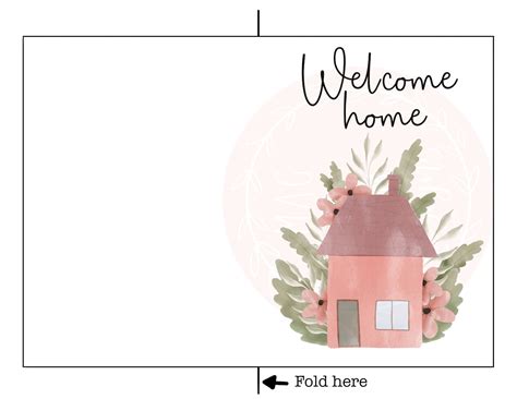 Welcome Home Printable Card New Home Printable Card Etsy