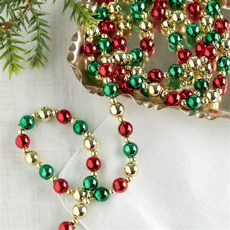 Mini Beaded Christmas Tree Garland - Christmas Miniatures - Christmas ...