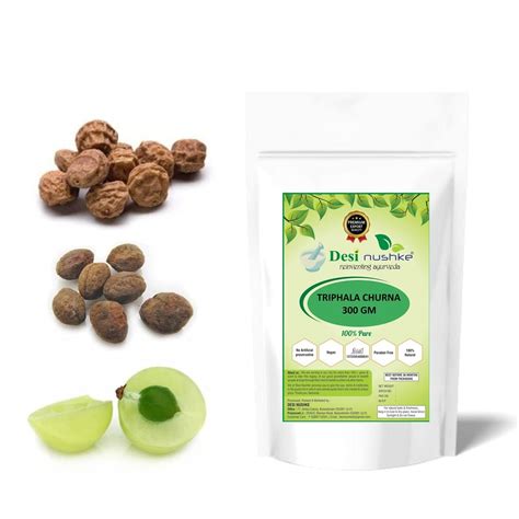 Desi Nushke Organic Triphala Churna Harda Baheda Amla Powder