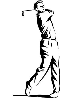 Golfer swing clip art image – Clipartix