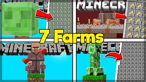 7 FARMS ESSENCIAIS PARA O SEU SURVIVAL NO MINECRAFT 1 16 YouTube