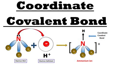 Formation Of Ammonium Ion Nh Coordinate Covalent Bond