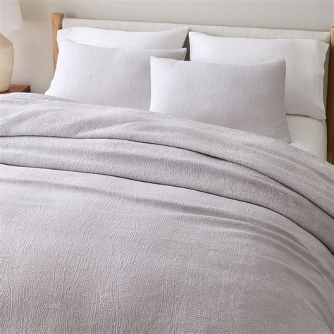 Silky Tencel™ And Cotton Matelasse Duvet Cover And Shams West Elm