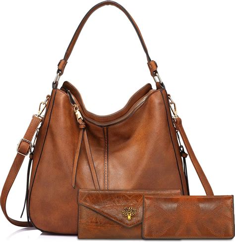 BestoU Bolsos De Mujer Bolso Bandolera Tote Grande De Hombro Bolsos PU