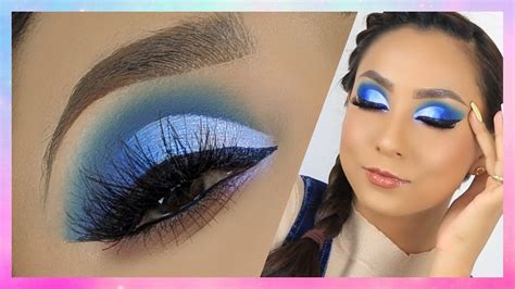 Maquillaje Azul Y Blanco Maquillaje Completo Blue Makeup ♥♥♥ Andy Lo Youtube