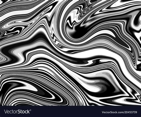 Black and white marble background marbling Vector Image