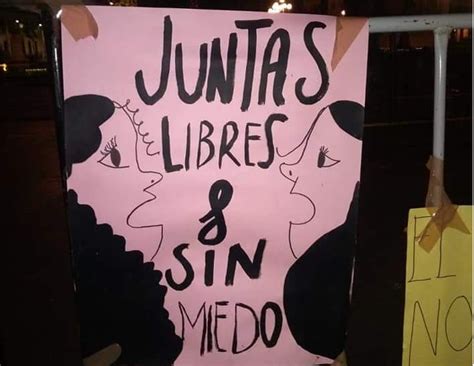 Colocan Feministas De C Rdoba Carteles Para Exigir Alto A La Violencia