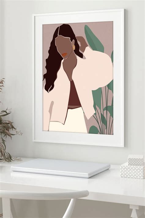 Black Queen Wall Art Fashion Prints Black Woman Poster Canvas Art