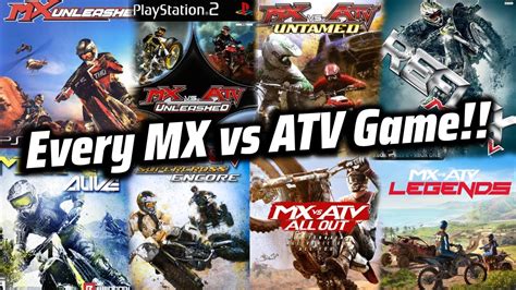 Playing Every Mx Vs Atv Game In One Video Youtube