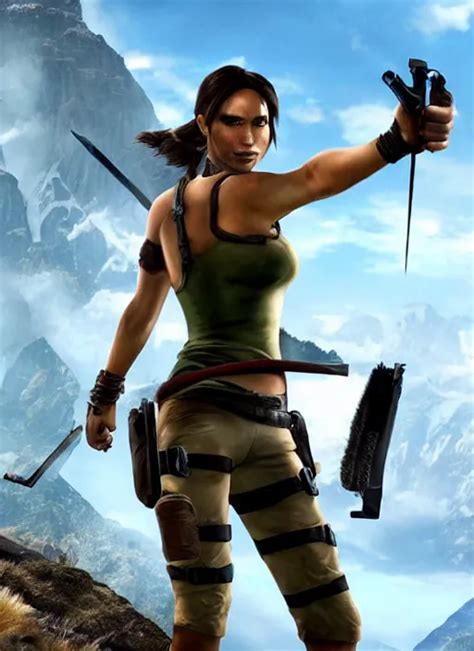 Lara Croft Pointing At The Camera Stable Diffusion Openart