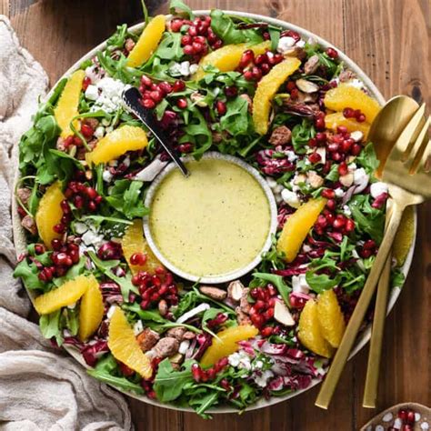 Christmas Salad Recipe With Pomegranate And Oranges Foxes Love Lemons