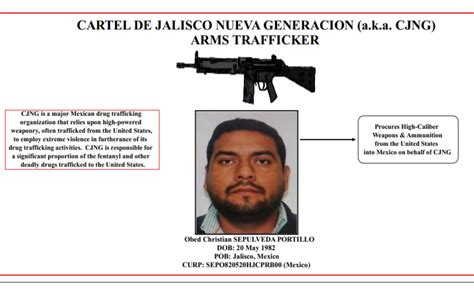 Traficante De Armas Del C Rtel Jalisco Es Fichado Por Estados Unidos