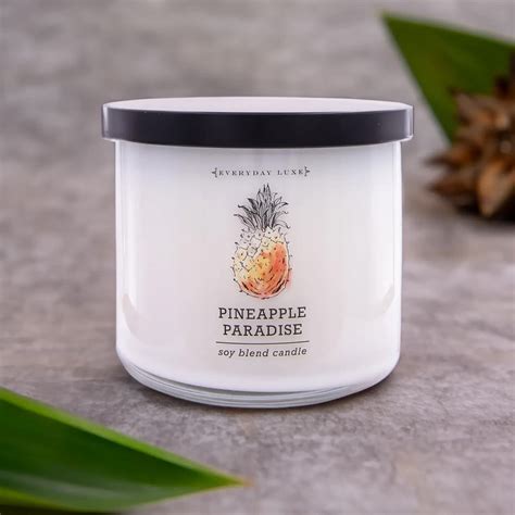 Sojowa świeca zapachowa 3 knoty w szkle Colonial Candle 411 g Ananas