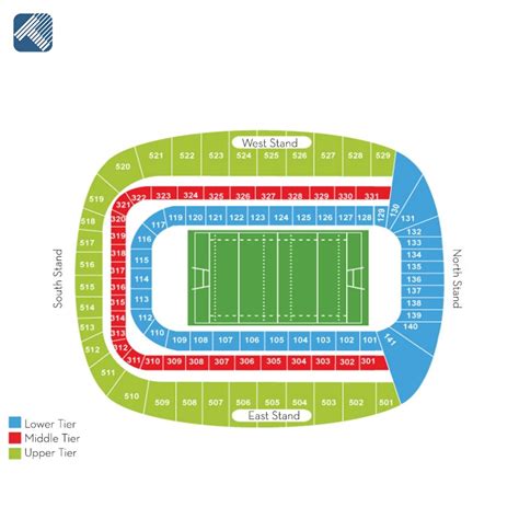 Aviva Stadium Seating Plan Rows