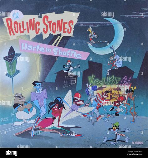 Rolling Stones - Harlem Shuffle - Vintage vinyl album cover Stock Photo - Alamy