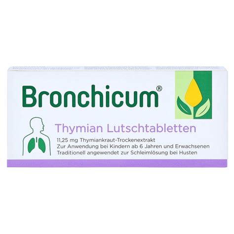 Bronchicum Thymian Lutschtabletten 20 St 20 St Online Kaufen DocMorris