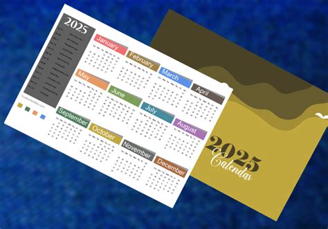 Printable Pocket 2025 Calendar Joan C Viveiros