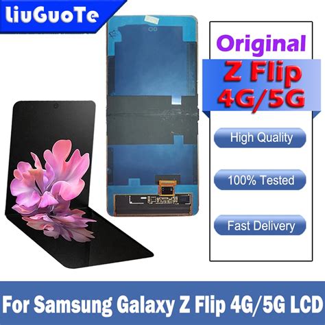 Original Lcd For Samsung Galaxy Z Flip 4g Lcd F700 Display Touch Screen Replacement For Samsung