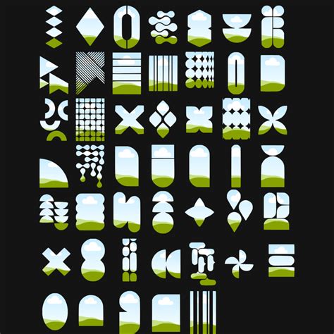 geometric abstract aesthetic shapes  creative studios ko fi