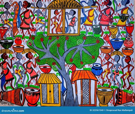 folk paintings  srijani shilpagram bolpur shantiniketan west