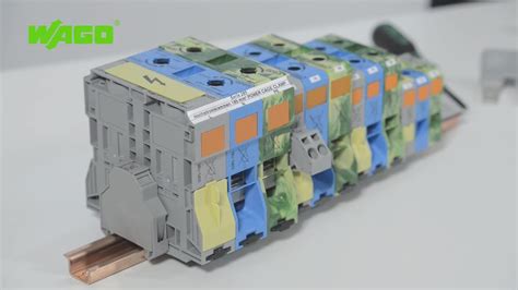 WAGO High Current Rail Mount Terminal Blocks With POWER CAGE CLAMP