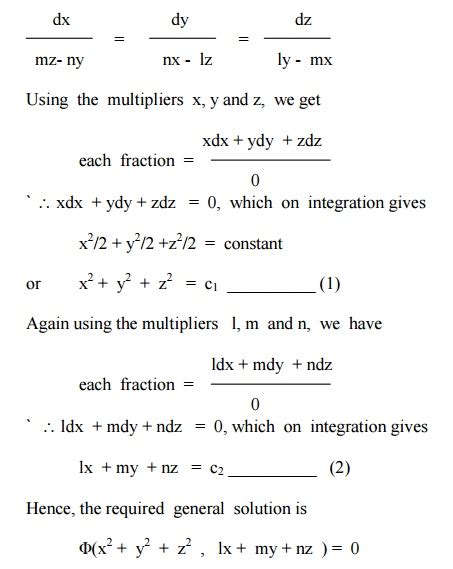 Lagrange’s Linear Equation