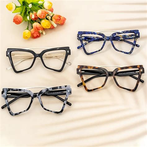 Zeelool Chic Oversized Cat Eye Glasses Frame For Women Wx684755