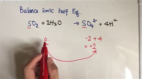 Balance Ionic Half Equation Oxidation Youtube