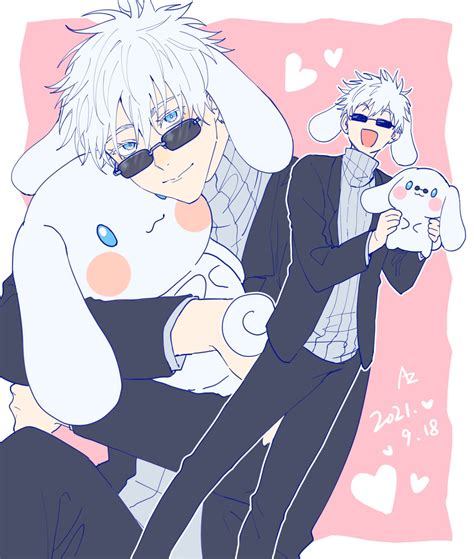 Gojou Satoru And Cinnamoroll Jujutsu Kaisen And 2 More Drawn By