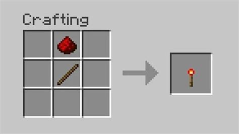 Cara Membuat Obor Torch Redstone Di Minecraft Minecraft Pe