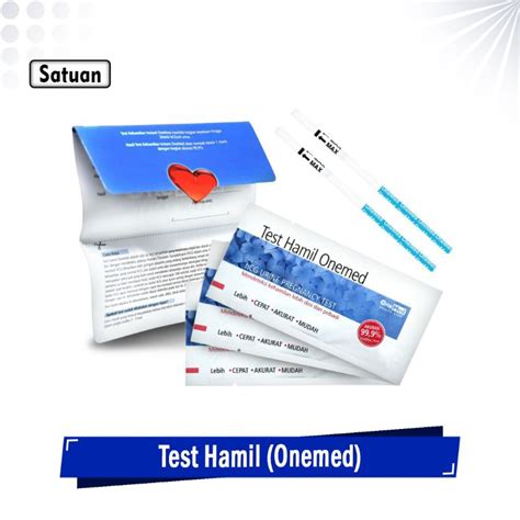 Jual Test Pack Kehamilan Onemed Alat Cek Strip Tes Hamil Shopee Indonesia