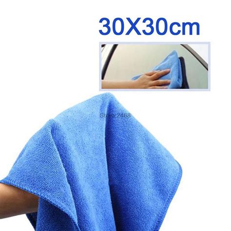 1Pcs Blue Soft Absorbent Wash Cloth Car Auto Care Microfiber Cleaning