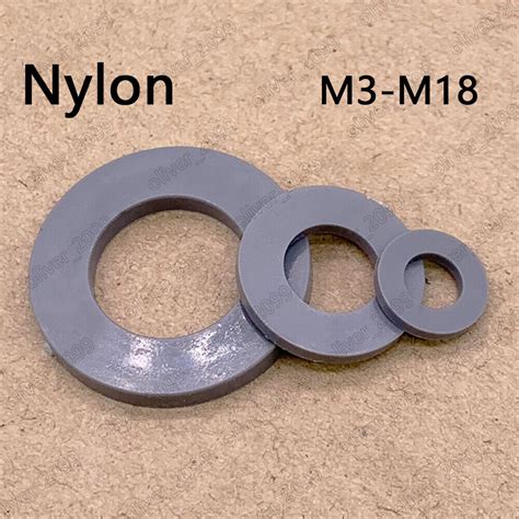 Gray Plastic Nylon Flat Washers Insulation M M M M M M M M