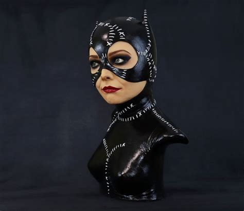 Catwoman Lifesize Bust Michelle Pfeiffer Batman Head Figure Etsy