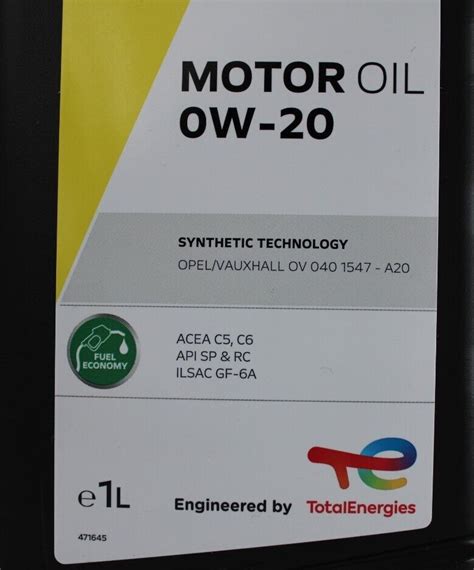 1L Original OPEL 0W20 Motoröl Fuel Economy Longlife OV0401547