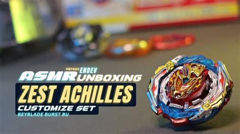 Zest Achilles Customize Set Unboxing Takara Tomy Beyblade Burst Bu B 201 Satisfying Asmr