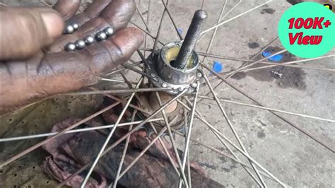 How To Greasing And Repair A Bicycle Wheel Hub Cycle Rim Greasing