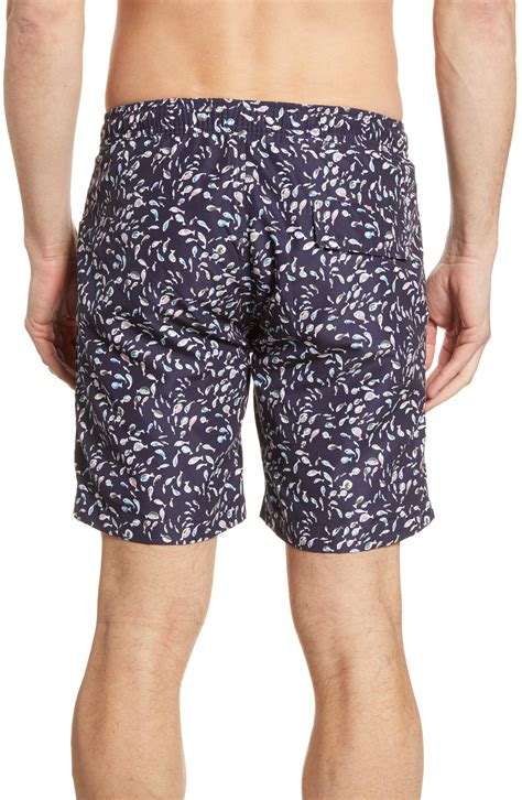 Onia Calder Swim Trunks In Deep Navy Blue For Men Lyst