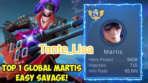 Pro Player Martis Ada Imbang Tutorial Hero Martis Youtube